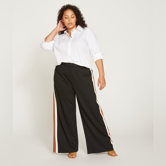 Universal Standard | Black Pants with Side Stripes 2XL Ponte - Picture 4 of 11
